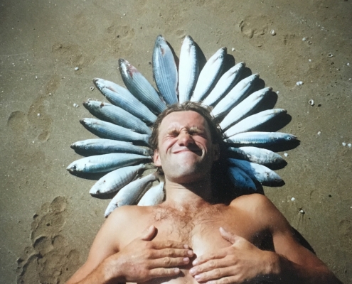 Marco Pelikan con pesci